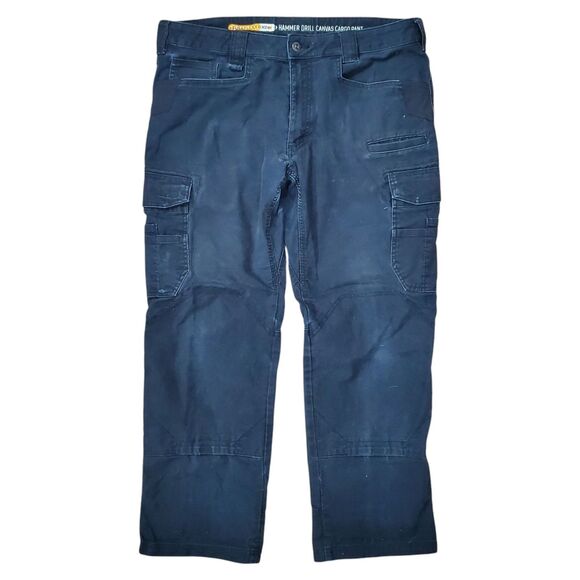 NOBLE Outfitters Pants Mens 36X30 Black Hammer Drill Canvas Cargo Full Flexx HD - Picture 1 of 7